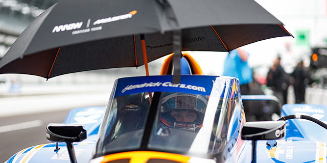 Dixon Tops 229 on Rain-Shortened Opening Day at Indy