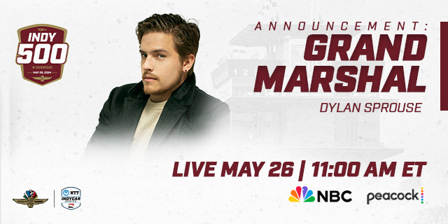 Dylan Sprouse Named Indy 500 Grand Marshal