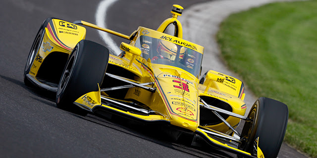 McLaughlin Jumps to Top on Another Damp Day at Indy