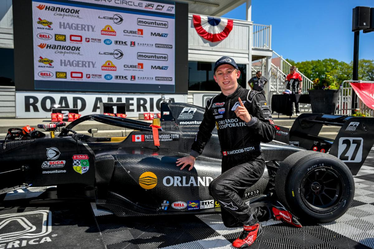 Patrick Woods-Toth Holds Off Titus Sherlock to Win Race 1 at Road America