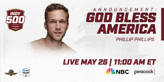 Phillip Phillips To Sing ‘God Bless America’ at Indianapolis 500