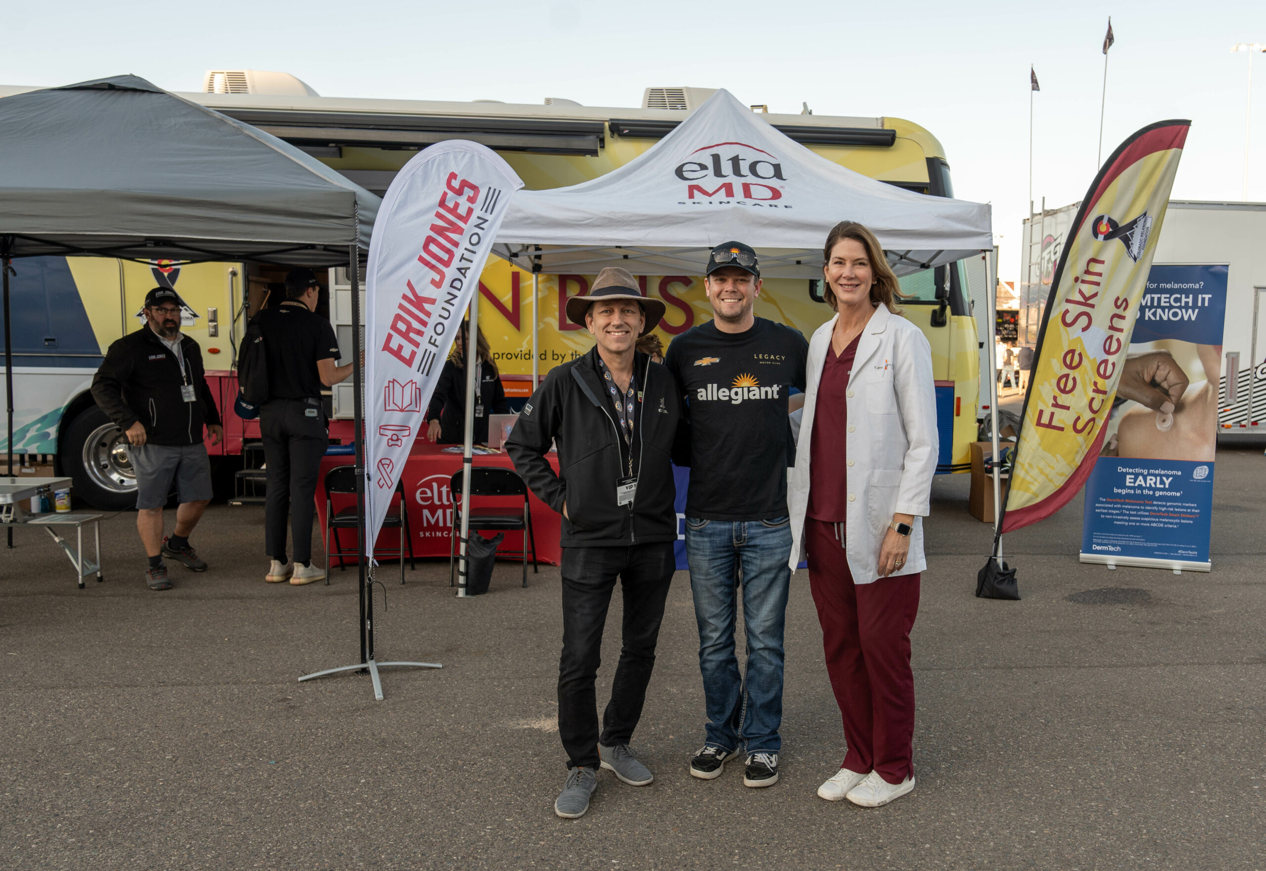 Erik Jones and the Erik Jones Foundation Kick-off Skin Cancer & Melanoma Awareness Month at Kansas Speedway