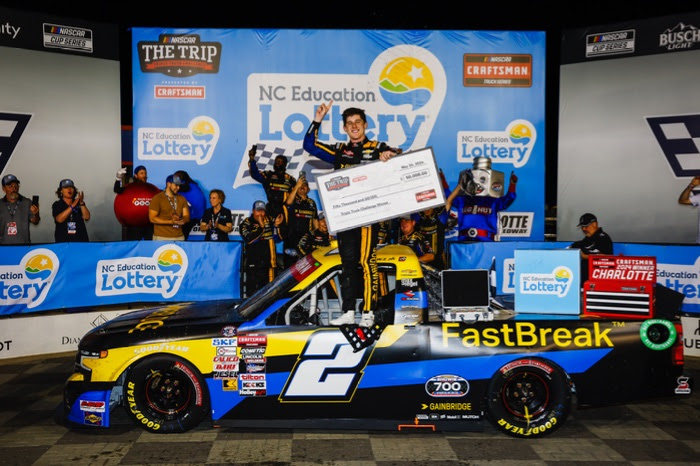 In The Nick Of Time: Sanchez Cashes In At NC Education Lottery 200