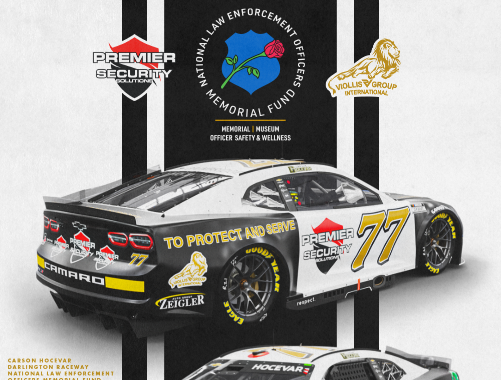 Honoring the Fallen: Spire Motorsports Partners with Premier Security, NLEOMF for Goodyear 400