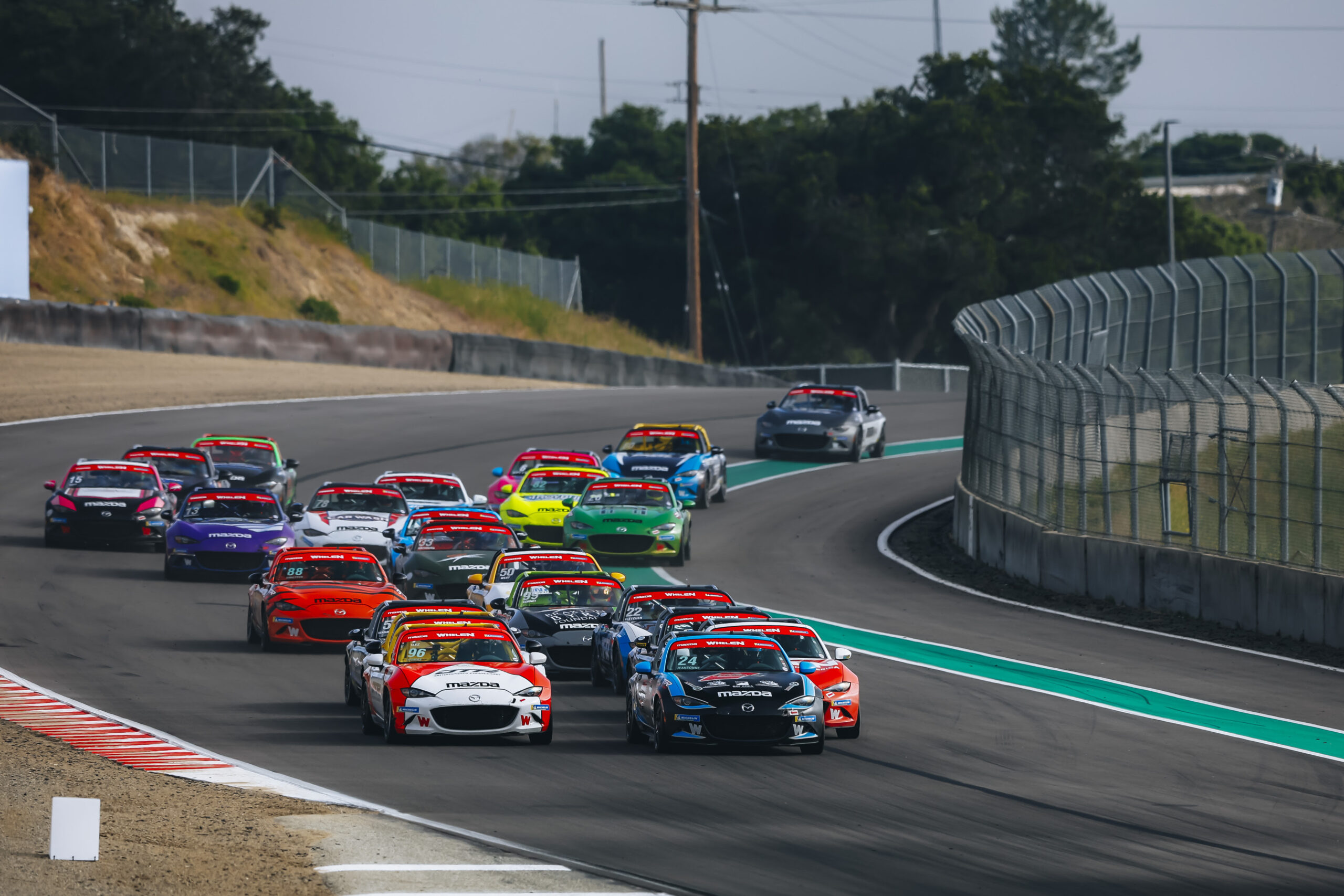 Sweet Whelen Mazda MX-5 Cup Redemption for Jeansonne in Monterey