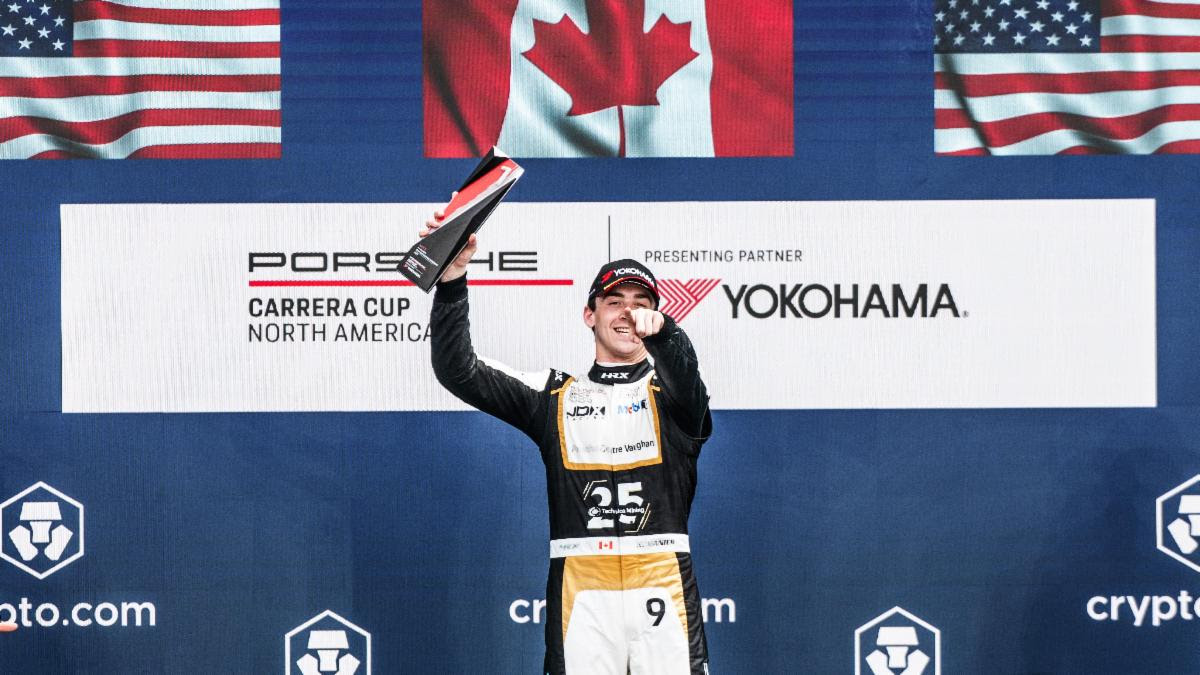 JDX Racing’s Zach Vanier Takes First Porsche Carrera Cup Win at Miami Grand Prix to Lead Strong Team Effort