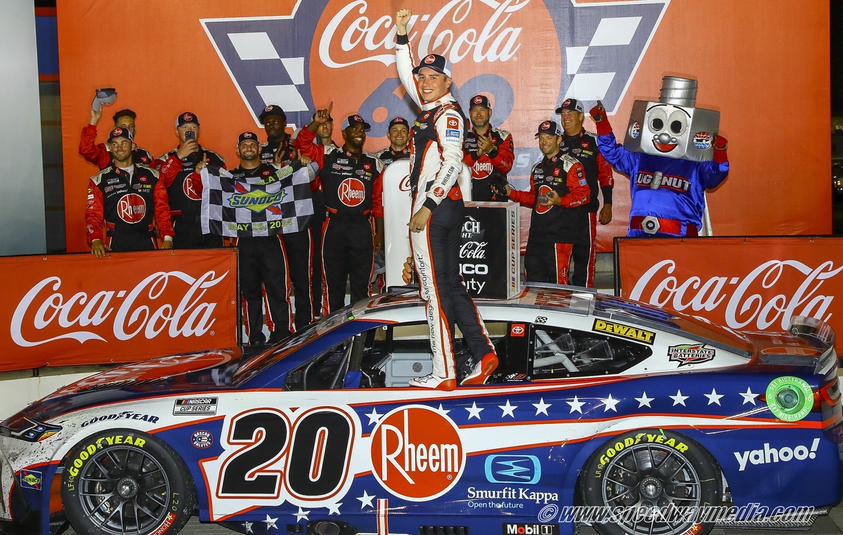 Christopher Bell Clinches Victory in Rain-Shortened Coca-Cola 600