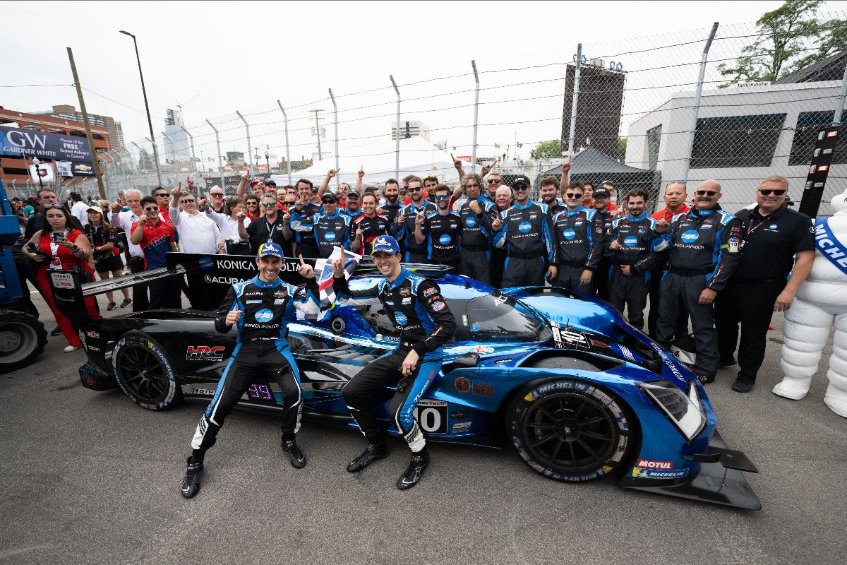No. 10 Konica Minolta Acura ARX-06 Win Action Packed GTP Race at Detroit