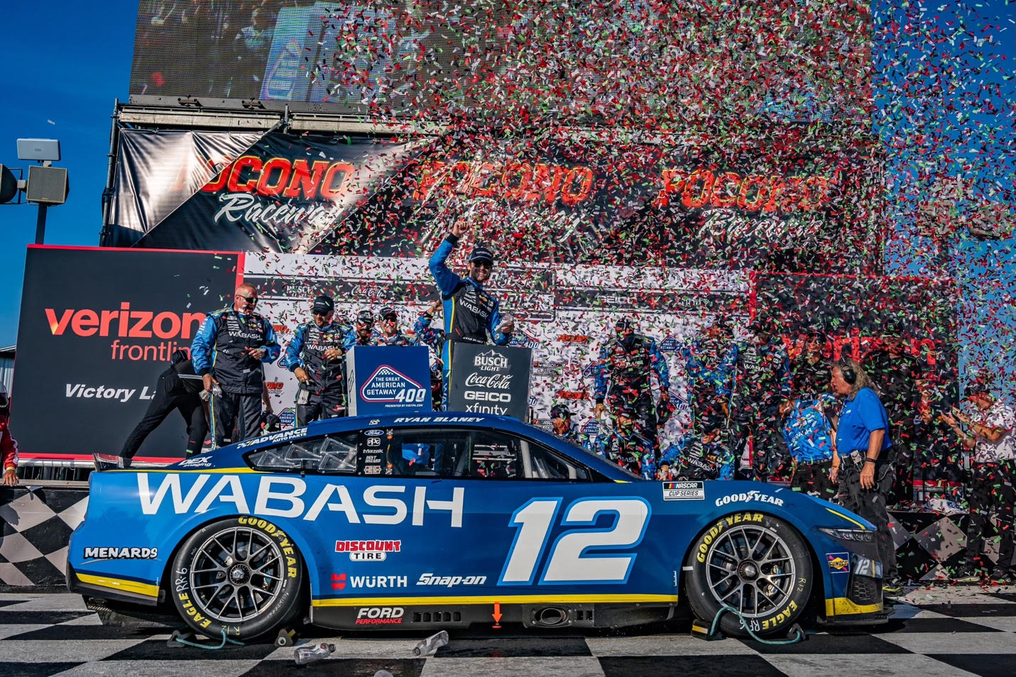 BLANEY WINS THE GREAT AMERICAN GETAWAY 400 PRESENTED BY VISITPA NASCAR CUP SERIES RACE