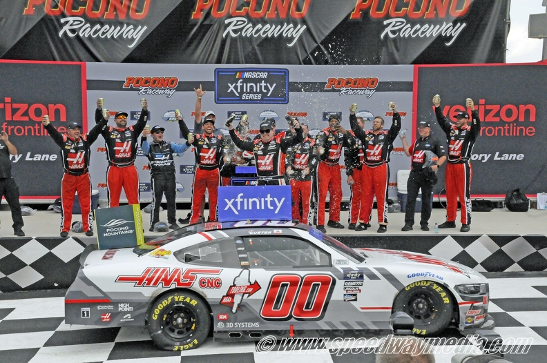Cole Custer prevails for first Xfinity victory of 2024 at Pocono