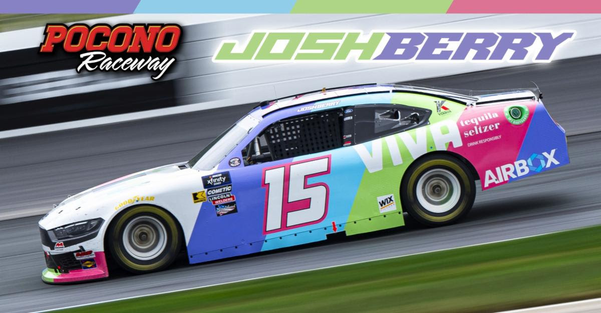 Josh Berry to Drive for AM Racing in NASCAR Xfinity Series Race at Pocono Raceway