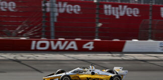 SCOTT MCLAUGHLIN SETS THE PACE IN ONLY PRACTICE AT IOWA SPEEDWAY