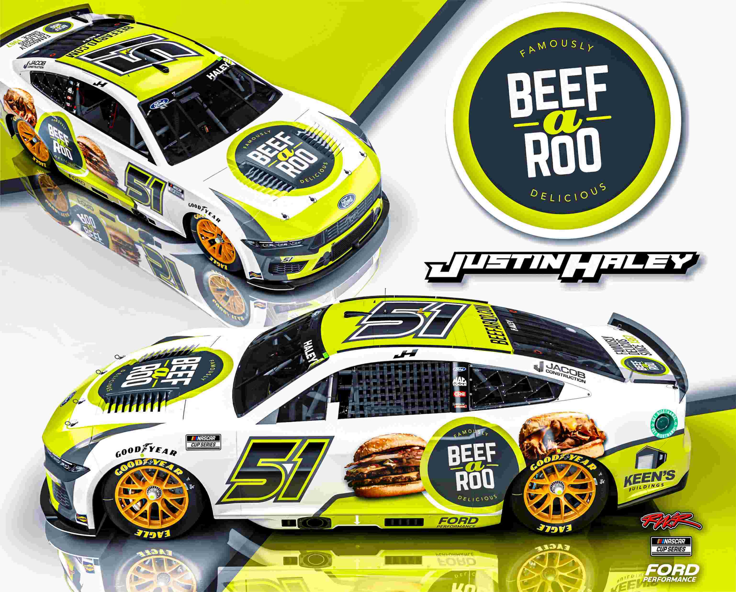 Beef-a-Roo Partners With Rick Ware Racing at Daytona