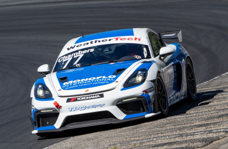 TPC Racing Scores P2 Podium Finish with Chambers and Season-Best Race Results with Kerr in Road America Porsche Sprint Challenge Cayman