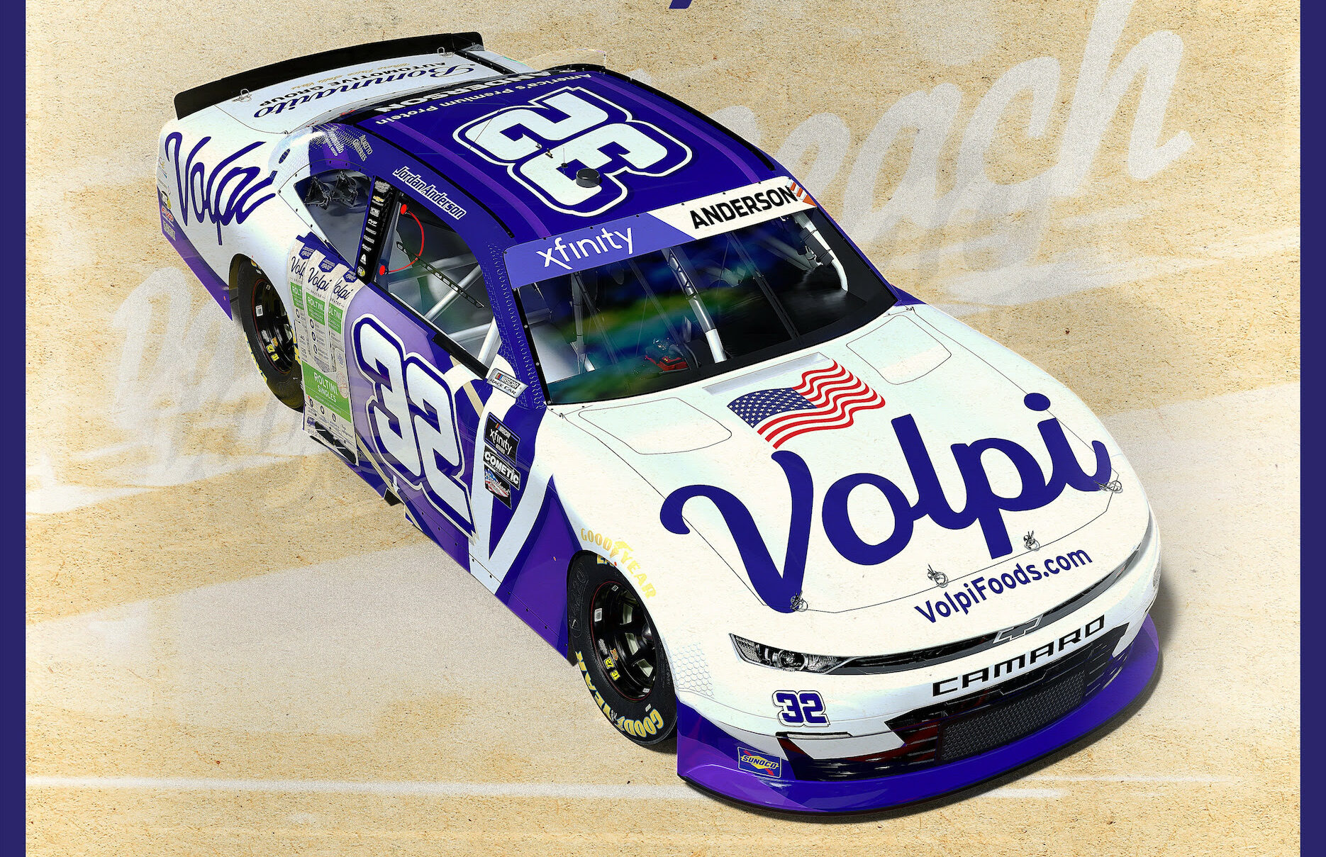 Volpi Foods Partners with Jordan Anderson Racing Bommarito Autosport