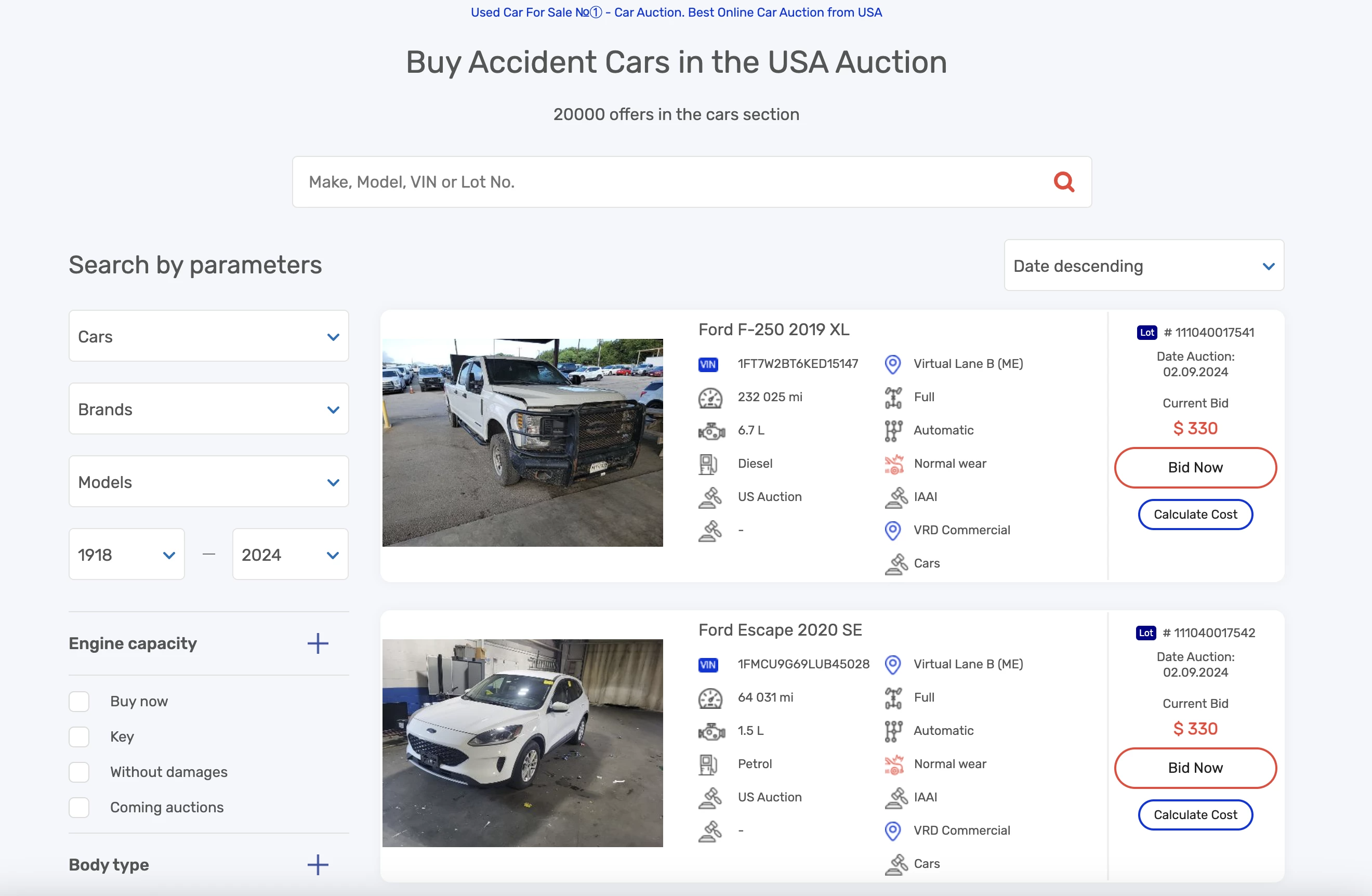 Where to Find Accident Cars for Sale in the USA - Сarfast-express.com