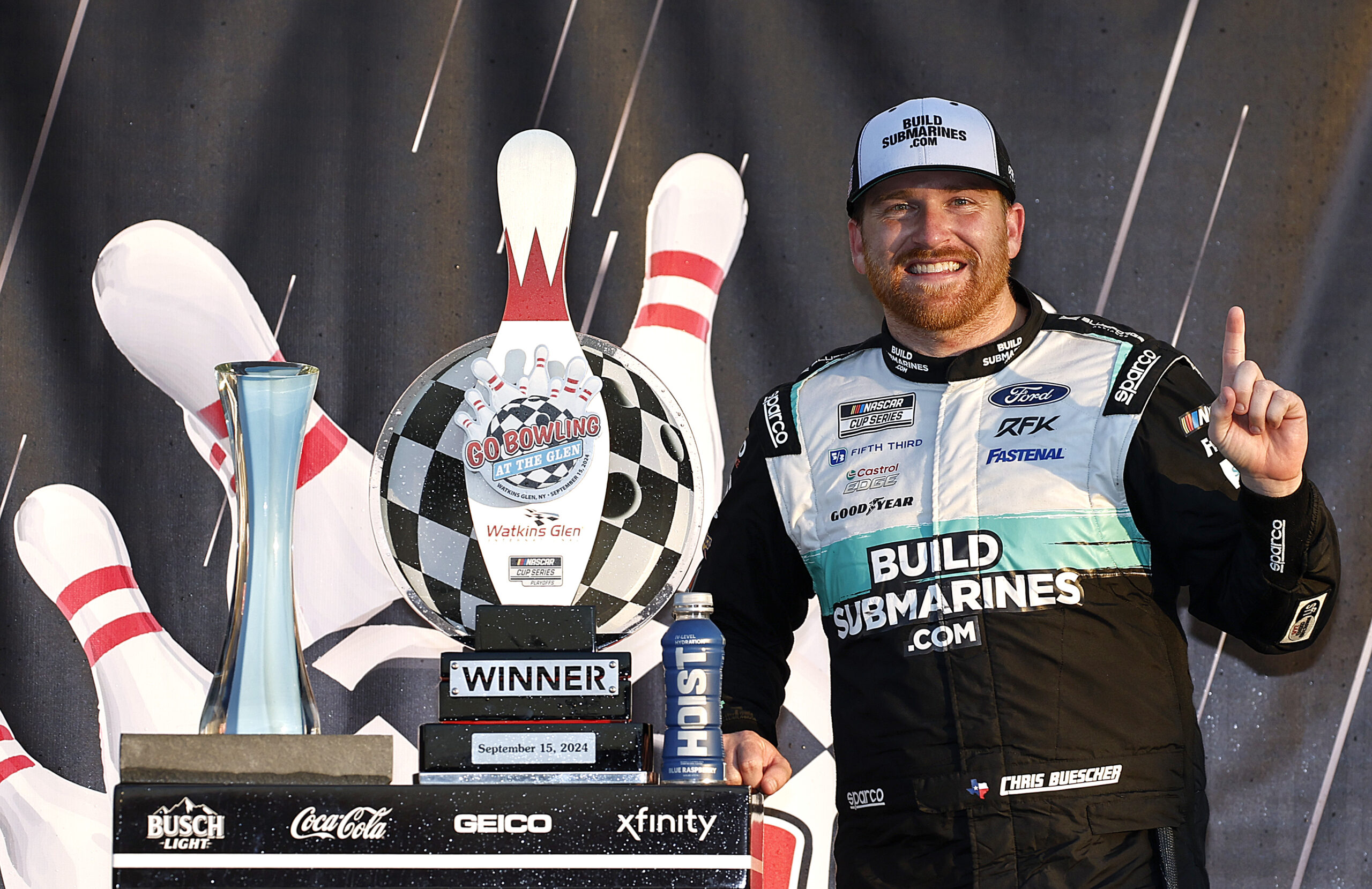 Chris Buescher outduels Shane van Gisbergen in overtime for wild Cup victory at Watkins Glen