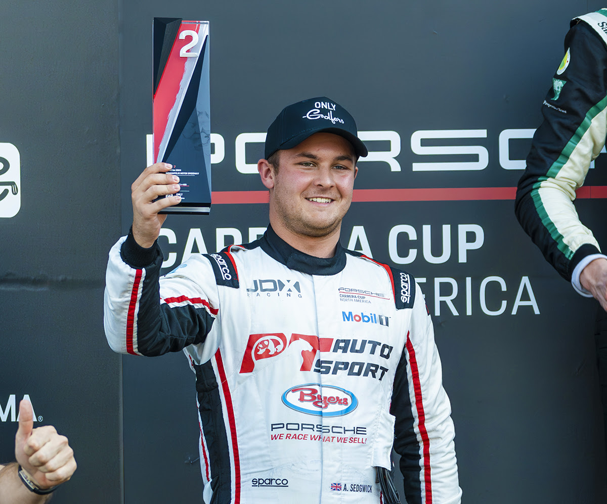 Second straight double podium at Indy for Sedgwick and PT Autosport