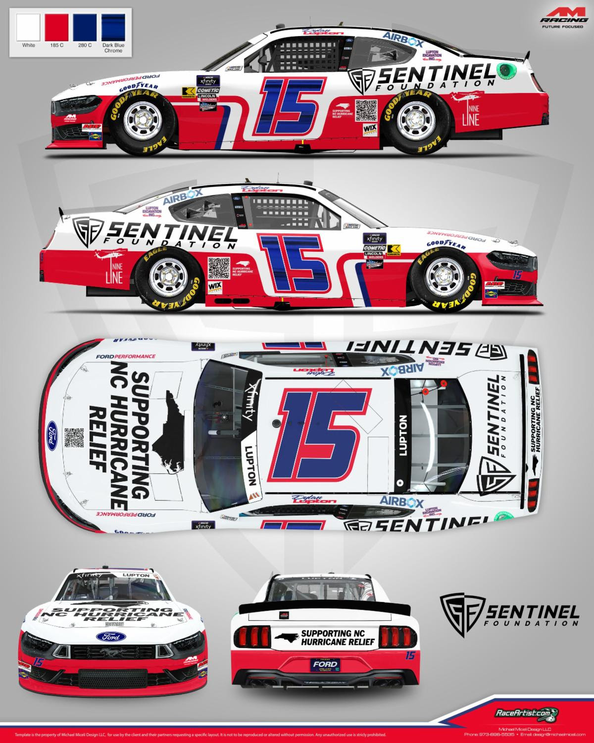 AM Racing Partners with Sentinel Foundation and Nine Line Apparel to Support Western North Carolina Hurricane Efforts