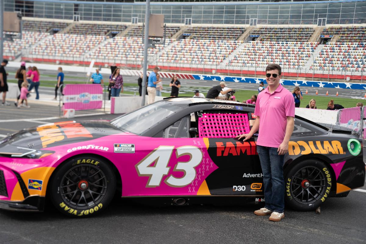 Erik Jones Foundation Kicks Off Breast Cancer Awareness Month with Paint the Wall Pink and ‘Window of Hope’