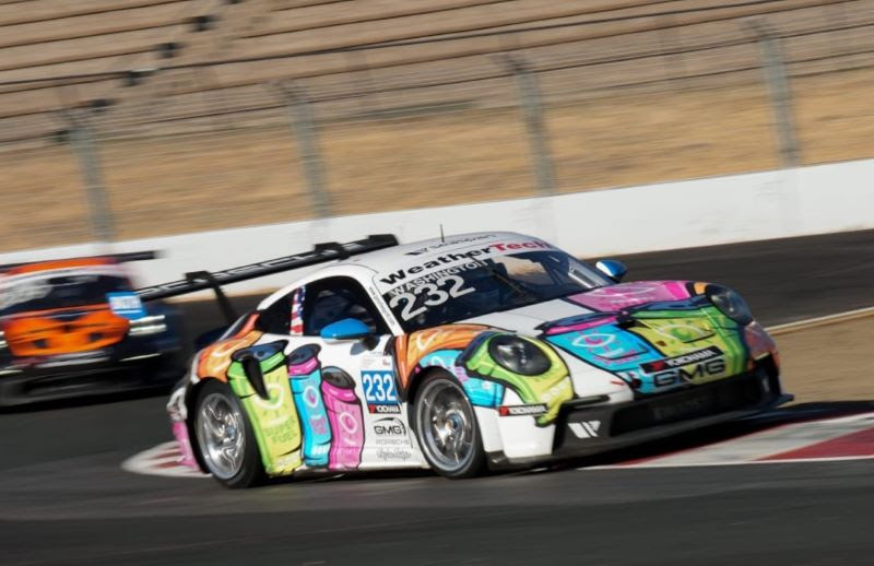 GMG Racing Rolls On to Indianapolis After Closing Porsche Sprint Challenge Season with P2 Podium Finishes Saturday at Sonoma Raceway