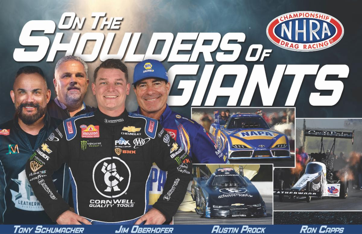NHRA BREAKFAST AT 2024 SEMA SHOW TO FEATURE NHRA STARS AND A SURPRISE GUEST DISCUSS STANDING ON THE SHOULDERS OF GIANTS