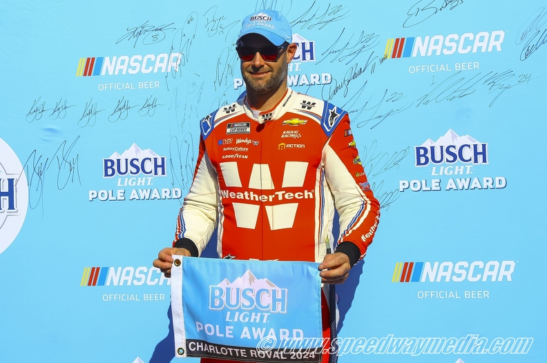 Shane van Gisbergen records first Cup career pole at Charlotte Roval