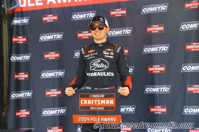 Christian Eckes Wins Truck Pole Position At Martinsville 200 - BVM Sports