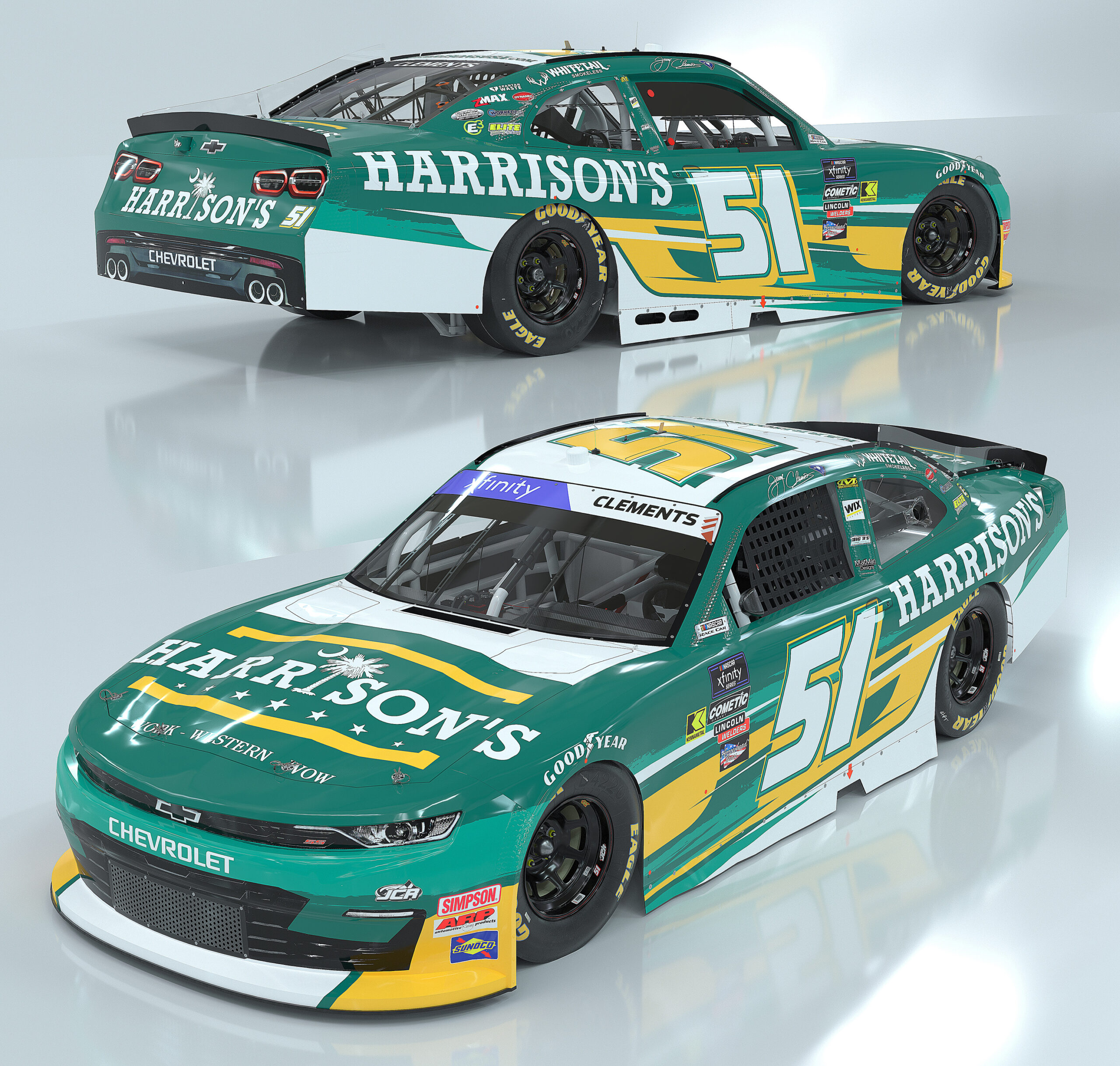 Harrison’s and Jeremy Clements Racing set to renew their partnership on four races in 2025