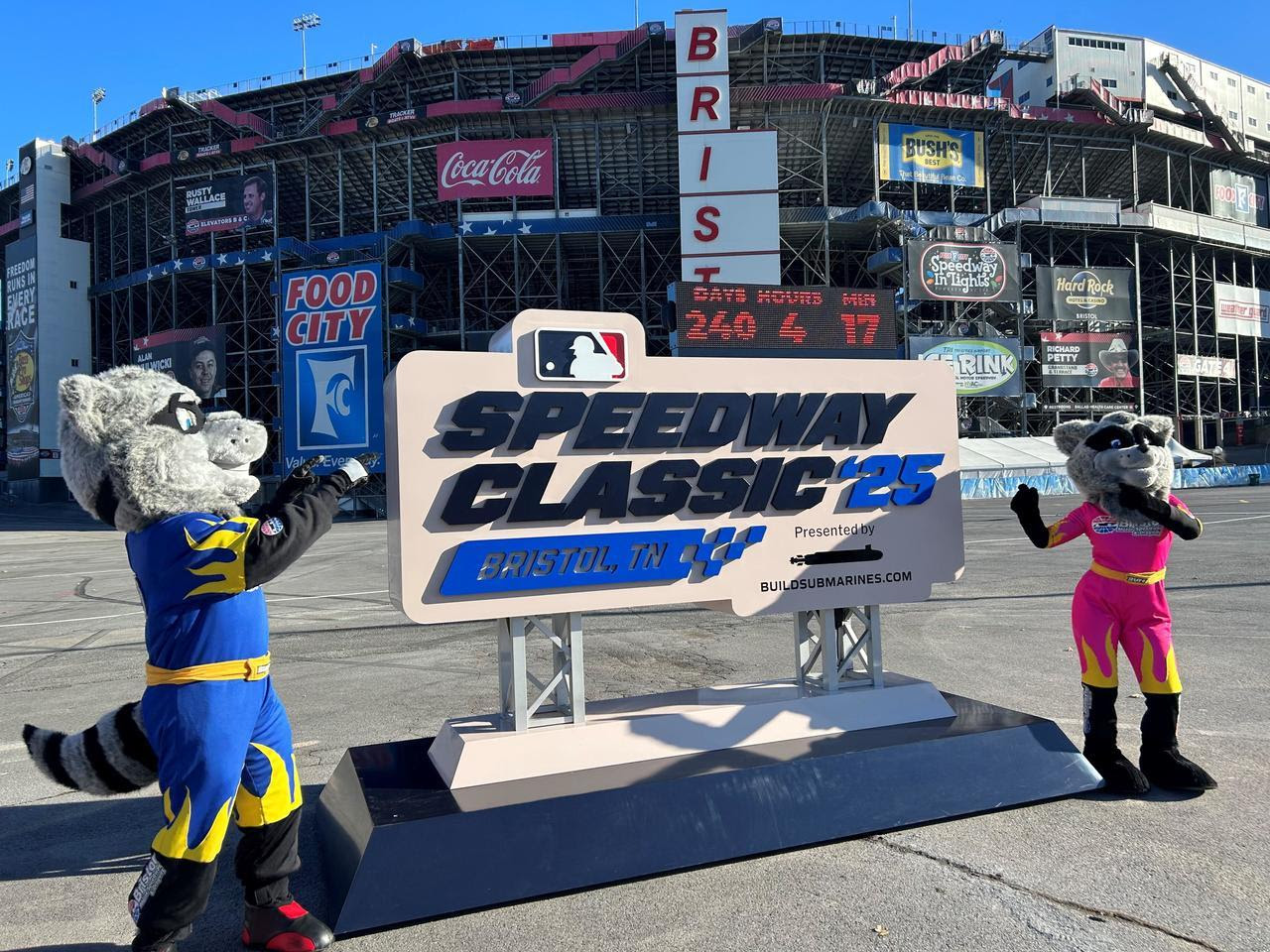 BMS ADDS CLOCK TO MLB SPEEDWAY CLASSIC MONUMENT TO BEGIN OFFICIAL COUNTDOWN UNTIL AUGUST 2, 2025