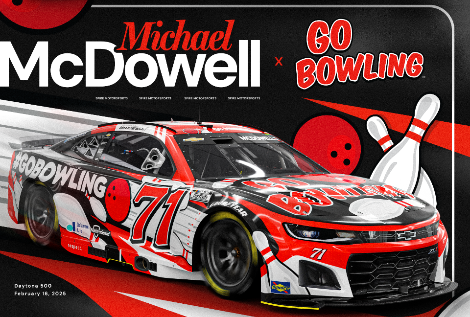 Go Bowling Partners with McDowell, Spire Motorsports for Great American Race