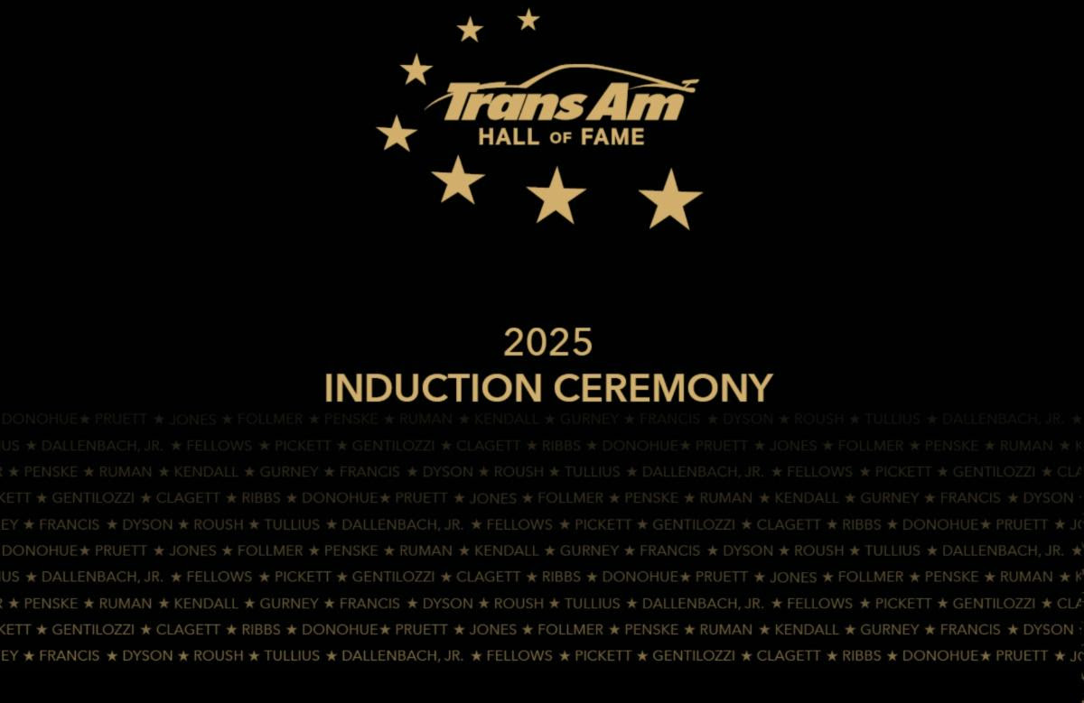 Inaugural Class of Trans Am Hall of Fame Announced