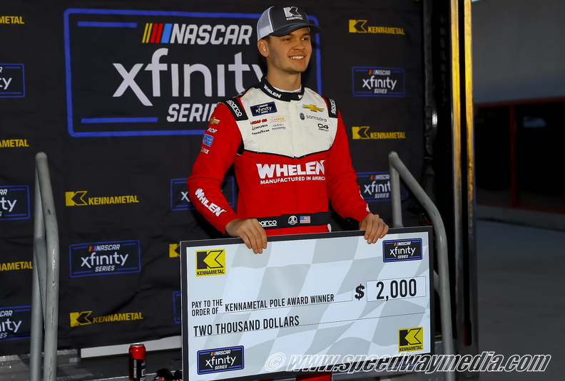 Jesse Love notches third consecutive Xfinity pole at Atlanta