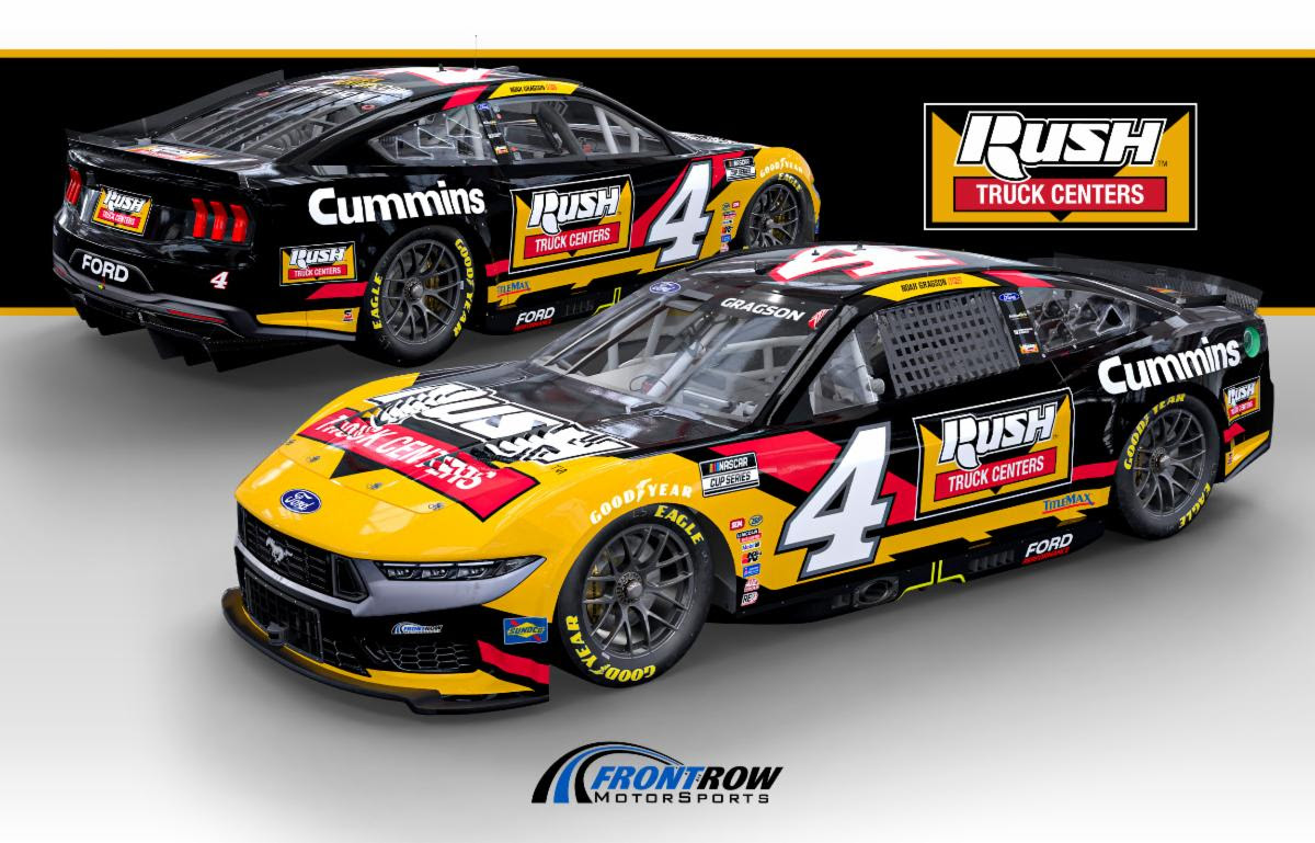 Noah Gragson #4 Front Row Motorsports Racing Decal – 2025 Season – Multiple Sizes & Colors