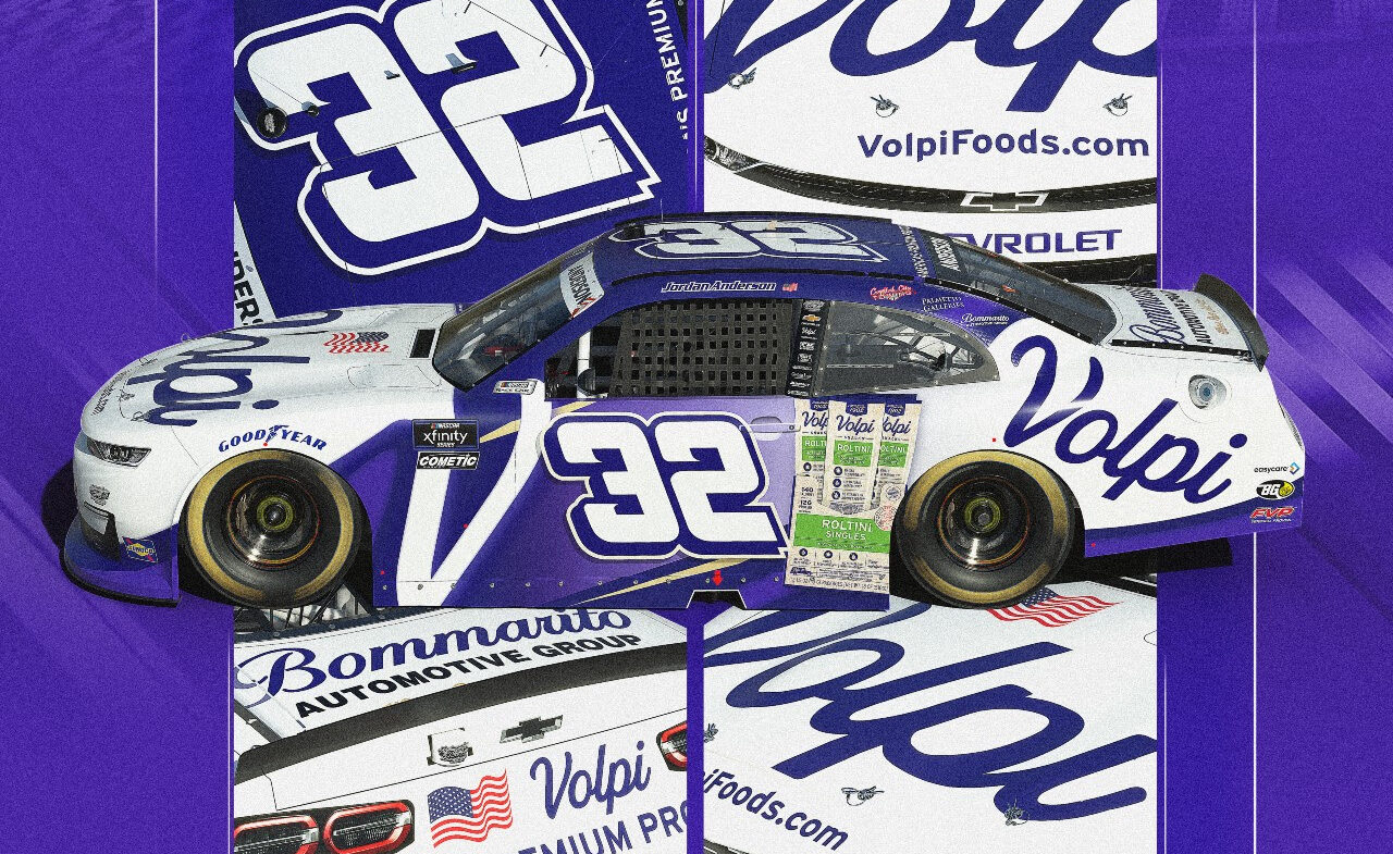 Volpi Foods Renews NASCAR Team Partnership with Jordan Anderson Racing Bommarito Autosport for 2025 Season