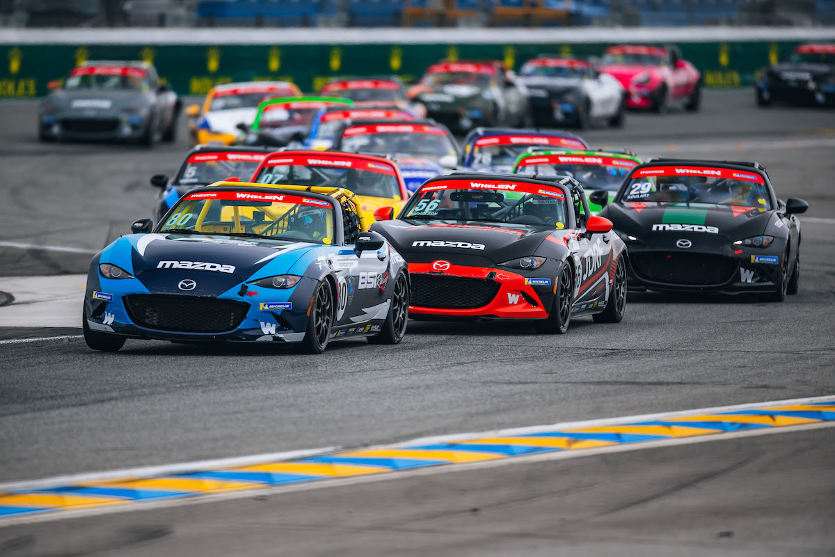 Walls of St. Petersburg Street Course Attempt to Tame Whelen Mazda MX-5 Cup