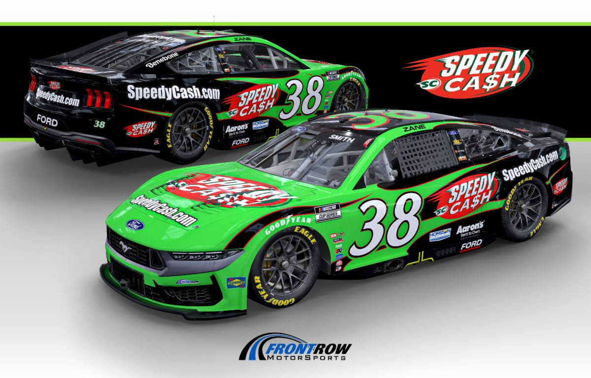 Zane Smith and the No. 38 Speedy Cash Ford Mustang Dark Horse Team Daytona 500 Competition Notes