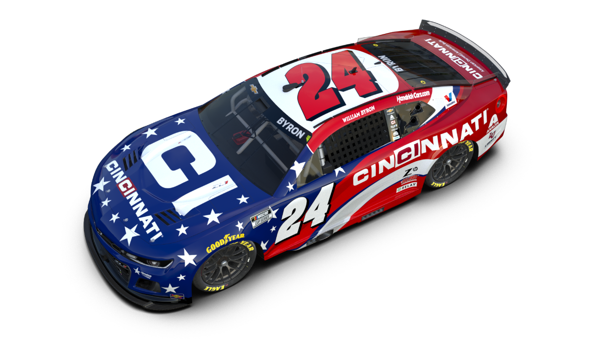 CINCINNATI GROWS HENDRICK MOTORSPORTS PARTNERSHIP, ADDS PRIMARY RACES WITH WILLIAM BYRON