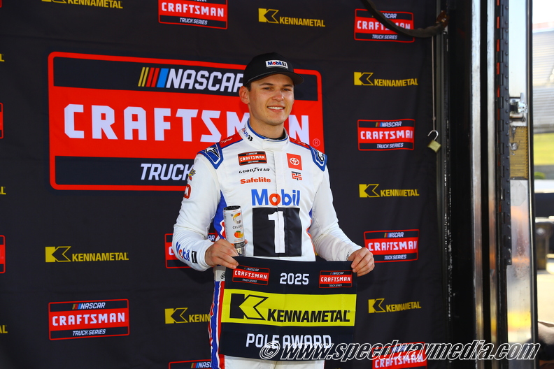 Corey Heim races to second consecutive Truck pole of 2025 at Martinsville