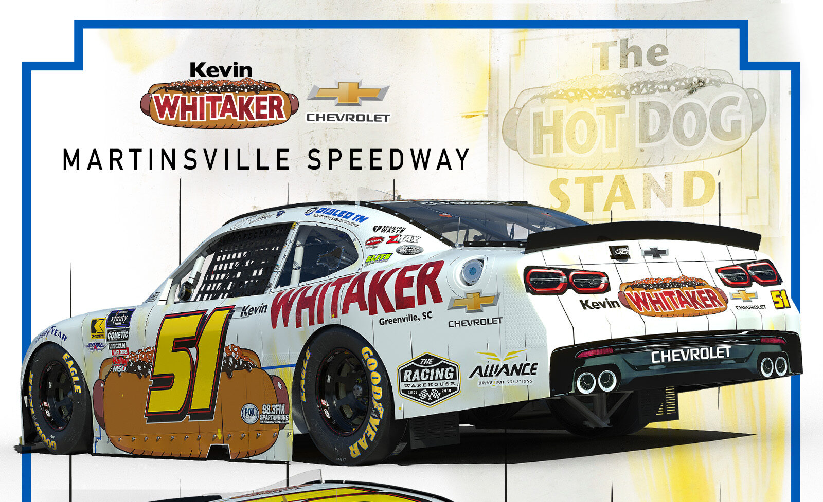 Jeremy Clements Racing is coming in Red Hot at Martinsville with Kevin Whitaker Chevrolet on board