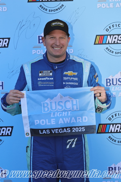 Michael McDowell achieves first Cup pole of 2025, first for Spire Motorsports at Las Vegas