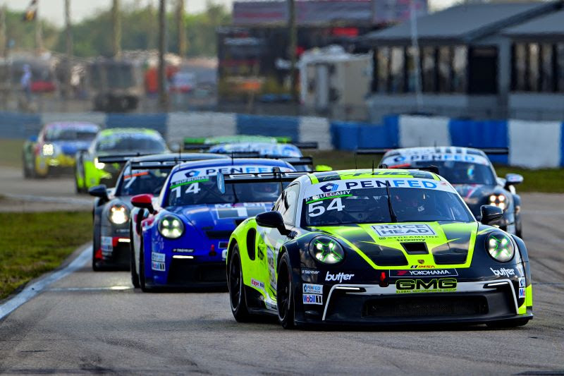 Pair of Fourth-Place Pro-Am Finishes for GMG Racing in IMSA Carrera Cup Opener at Sebring