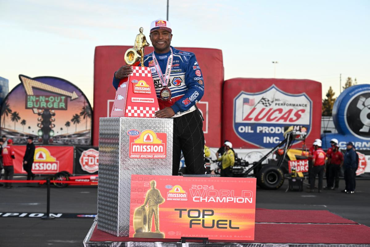 TOP FUEL CHAMP ANTRON BROWN HAS CHANCE TO START 2025 IN STYLE AT AMALIE MOTOR OIL NHRA GATORNATIONALS