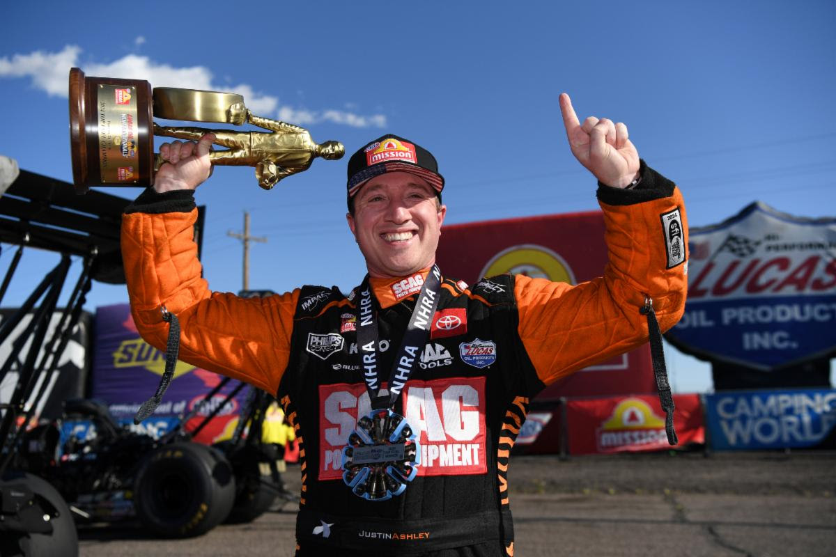 TOP FUEL’S JUSTIN ASHLEY LOOKS FOR HISTORIC WIN AT 65TH ANNUAL LUCAS OIL NHRA WINTERNATIONALS