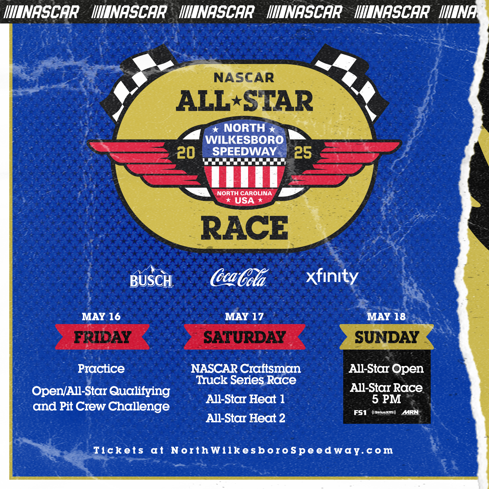 NASCAR, North Wilkesboro Speedway Announce 2025 NASCAR All-Star Race Format