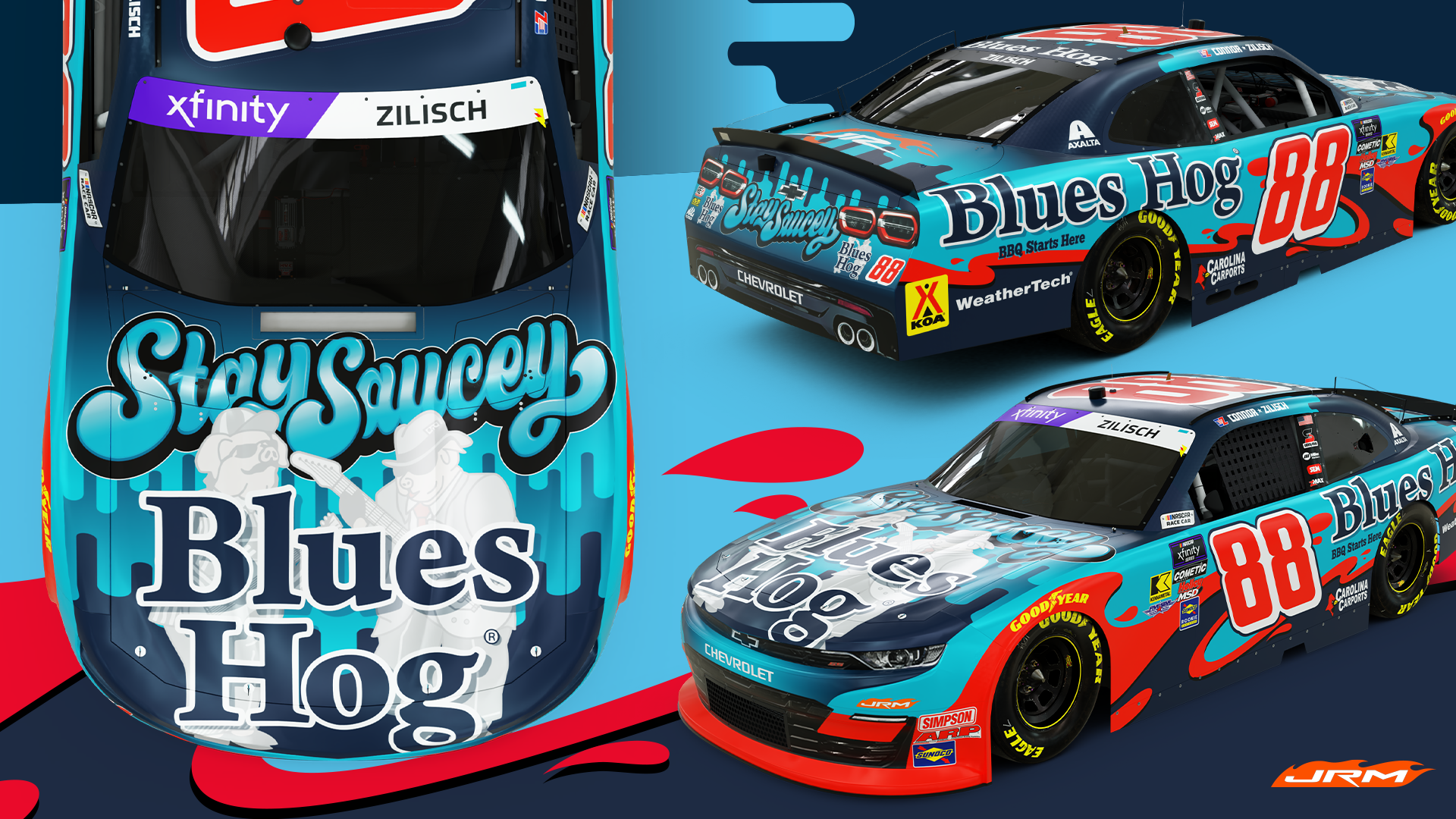 Blues Hog to Join Zilisch, JR Motorsports on the No. 88 Chevrolet