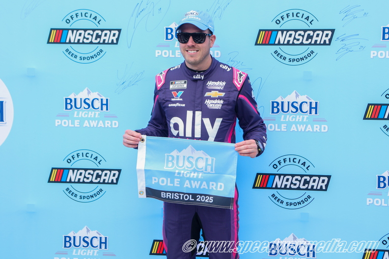Alex Bowman secures second Cup pole of 2025 at Bristol
