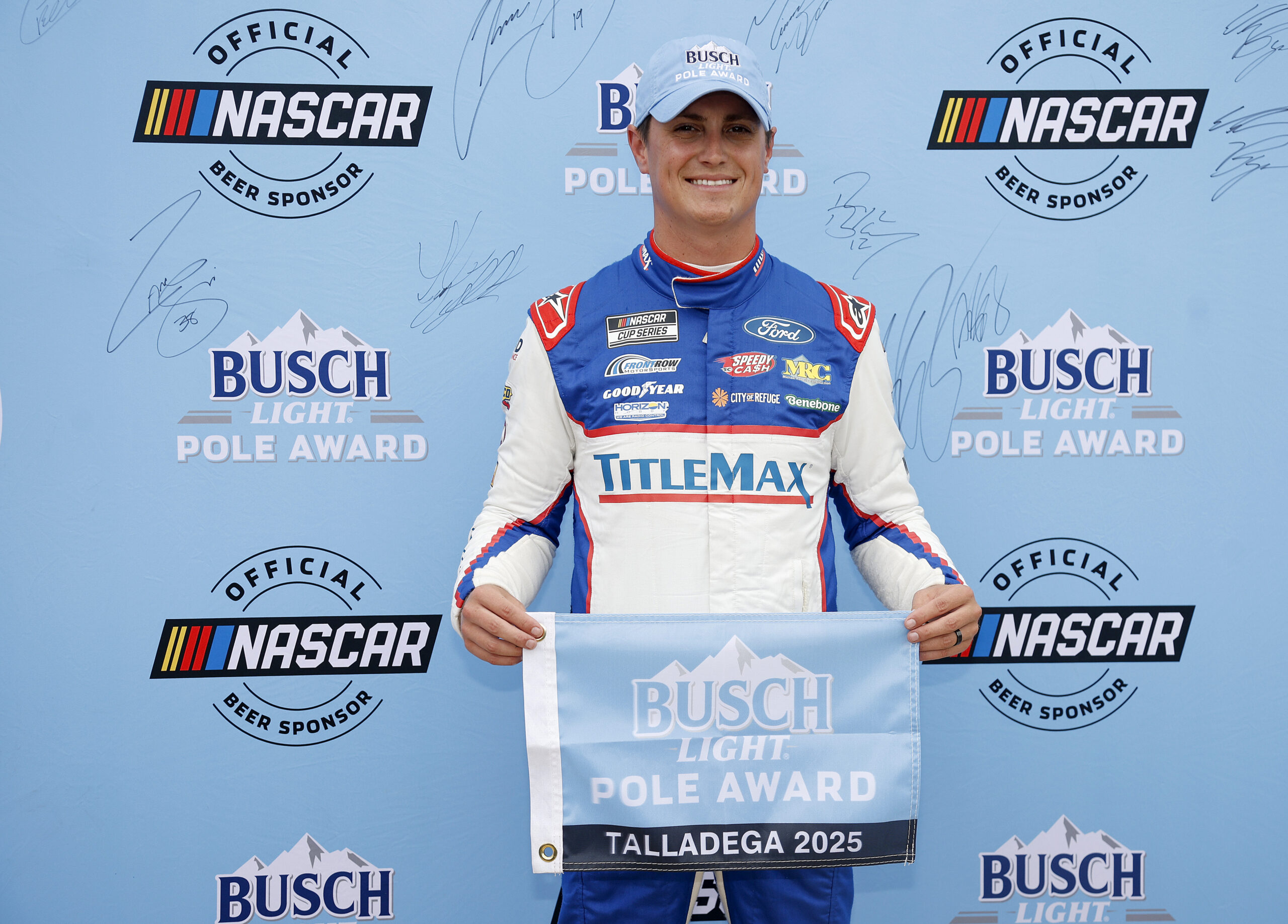 Zane Smith earns first Cup career pole at Talladega