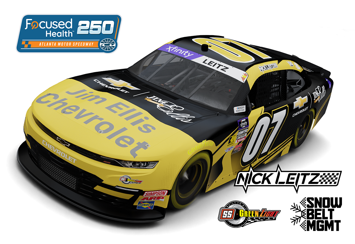 NICK LEITZ PARTNERS WITH JIM ELLIS CHEVROLET AT ATLANTA MOTOR SPEEDWAY