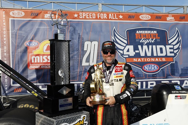 Langdon Wins Landmark 1,000th Top Fuel RaceAt American Rebel Light NHRA 4-Wide Nationals